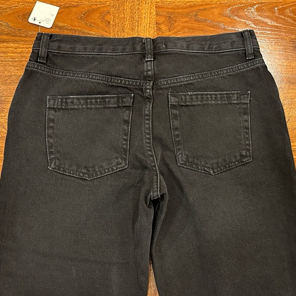 NWT Free People Maggie Mid-Rise Straight Leg Jean, Washed Black, Size 26 - Picture 6 of 11